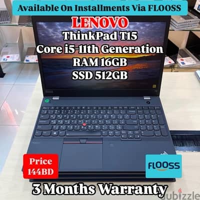 Lenovo ThinkPad T15 Core i5-11th Generation