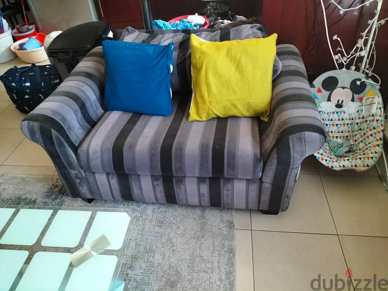 home furniture - sofa set, wadrobe & ikea table 0