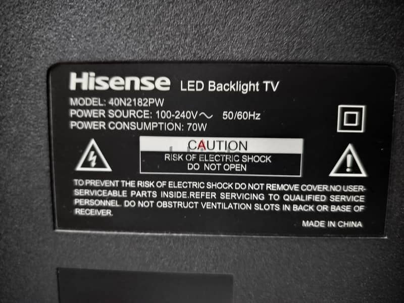 Hisense 40 inch smart led tv 7