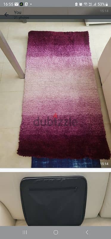 Carpet & Rugs - Beige (Flyffy), Purple n Blue