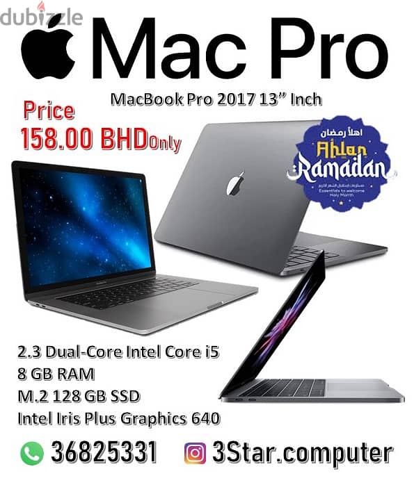 MacBook Pro 2.3 Dual-Core I5 New Condition 8GB RAM 128GB SSD 13"inch 0