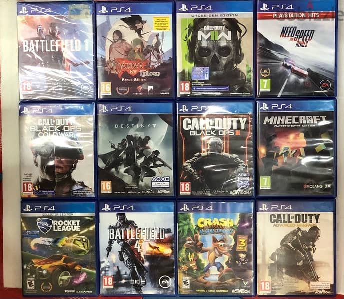 ps4 used games for sale mind condition no any scratch call or WhatsApp 0