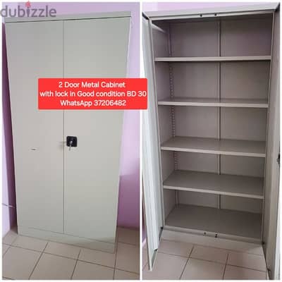 2 Door metal Cabinet with lock and other items for sale with Delivery