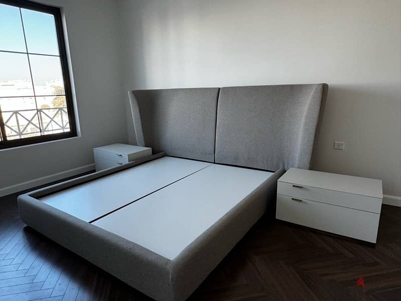 BRAND NEW! Bed with (2) bed side tables. 1