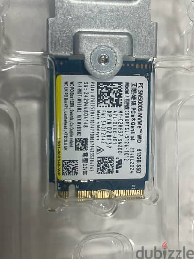 WD 512GB Nvme M. 2 Nvme ssd hard disk