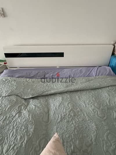 Bad frame with a mattress for sale Bed frame with a mattress for sale