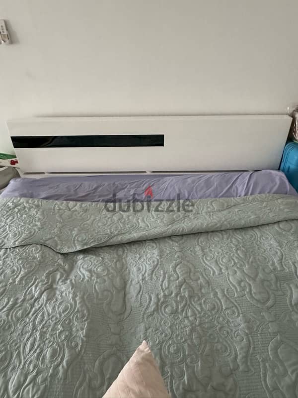 Bad frame with a mattress for sale Bed frame with a mattress for sale 0