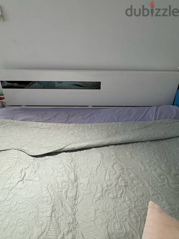 Bad frame with a mattress for sale Bed frame with a mattress for sale 2