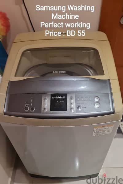 Samsung Wobble 3D technology washing machine