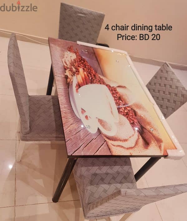 Dining table with 4 chair 0