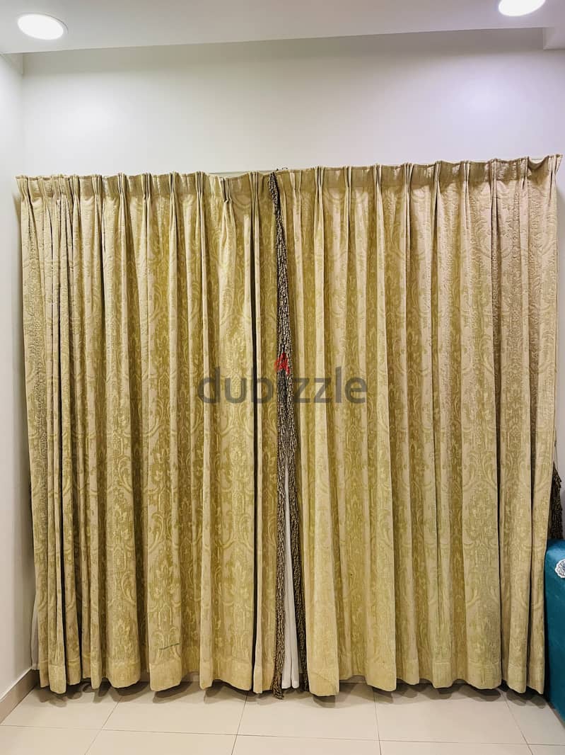 Fabric curtains with the track 3