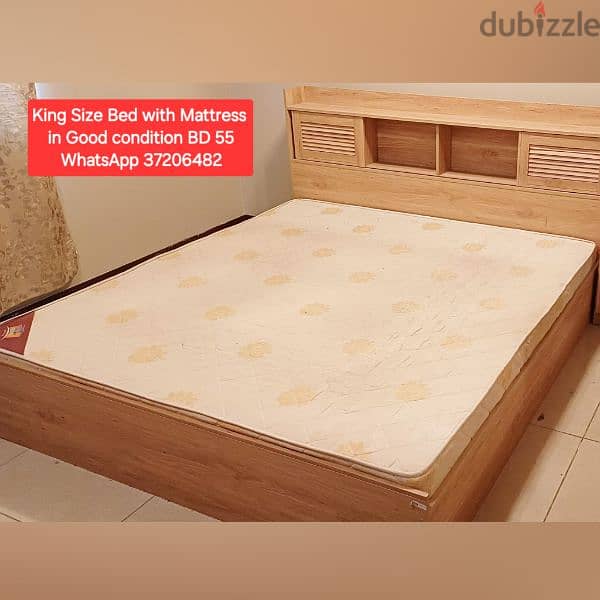 Single woooden bed with Storage and other items for sale 2