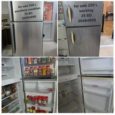 للبيع ثلاجتان بحالة ممتازةfor sale refrigerator