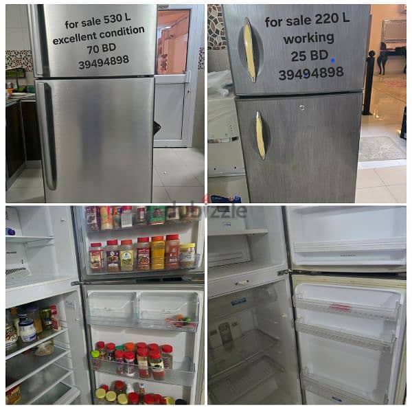 للبيع ثلاجة بحالة ممتازةfor sale refrigerator 0