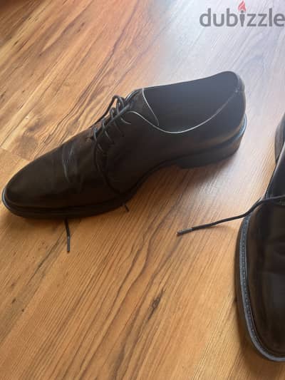 UK Size 10 Black Formal Shoes - Worn Once (Like New)