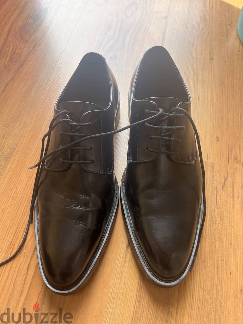 UK Size 10 Black Formal Shoes - Worn Once (Like New) 2