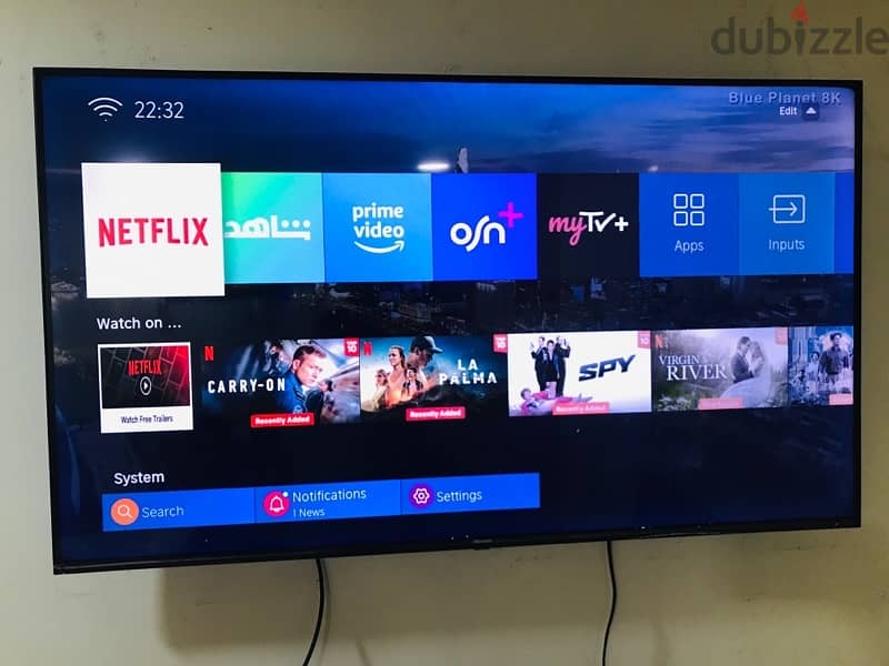 Hisense  55” inch 4K UHD smart tv 0