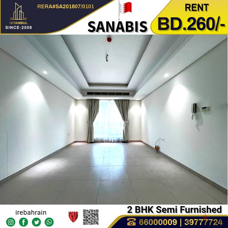 Semi Furnished Apartment for rent in Sanabis 1