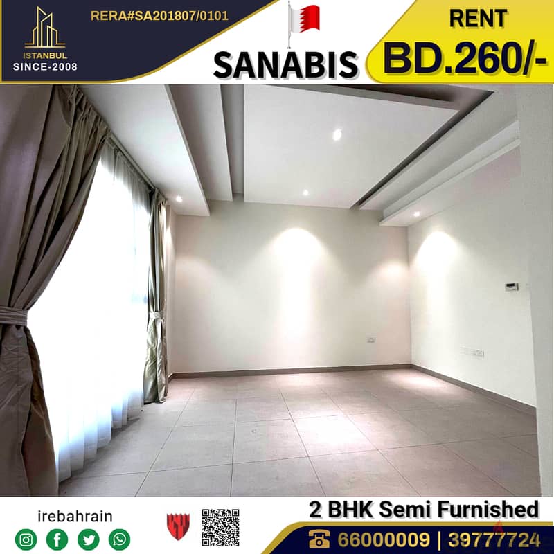 Semi Furnished Apartment for rent in Sanabis 2