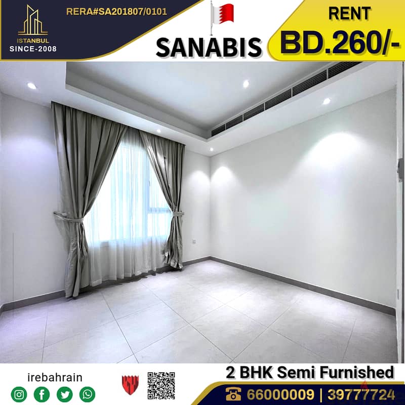 Semi Furnished Apartment for rent in Sanabis 3