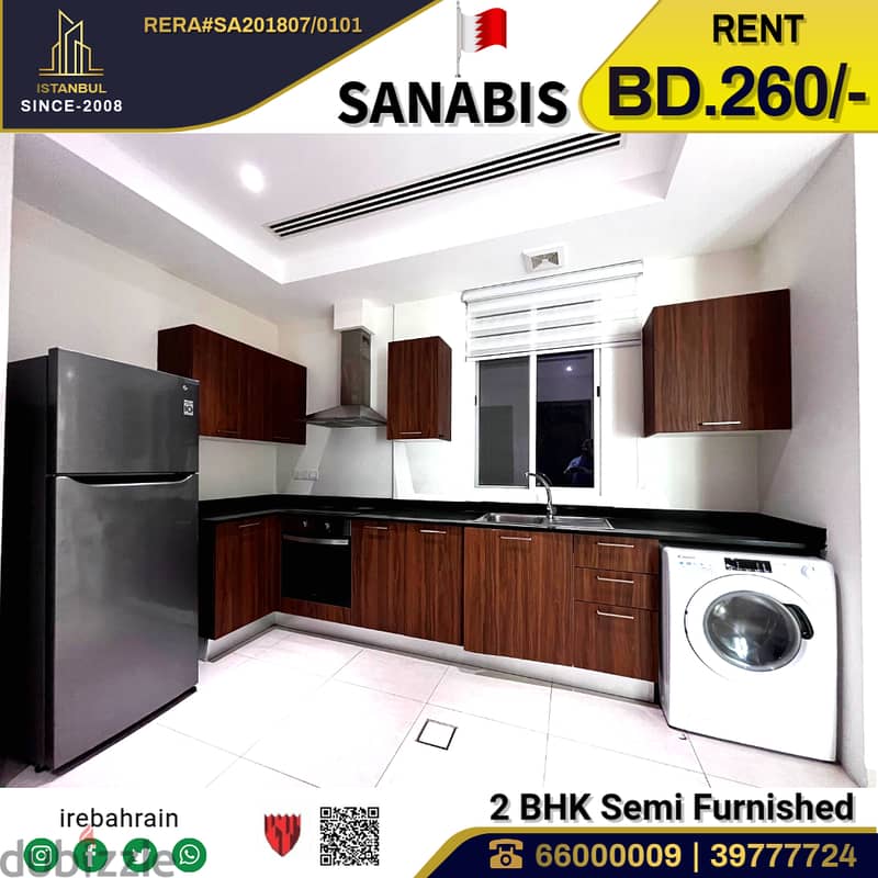 Semi Furnished Apartment for rent in Sanabis 4