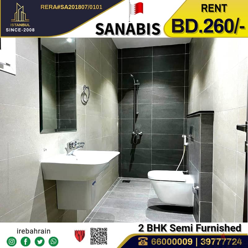 Semi Furnished Apartment for rent in Sanabis 6