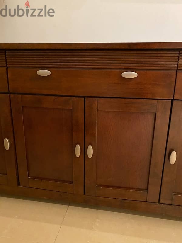 hard teak wood buffet table 2