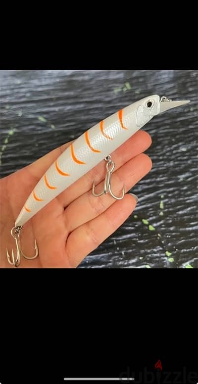 Fishing lure (tiger color) for casting صيد الكاستنج