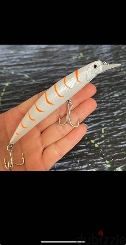 Fishing lure (tiger color) for casting صيد الكاستنج 0