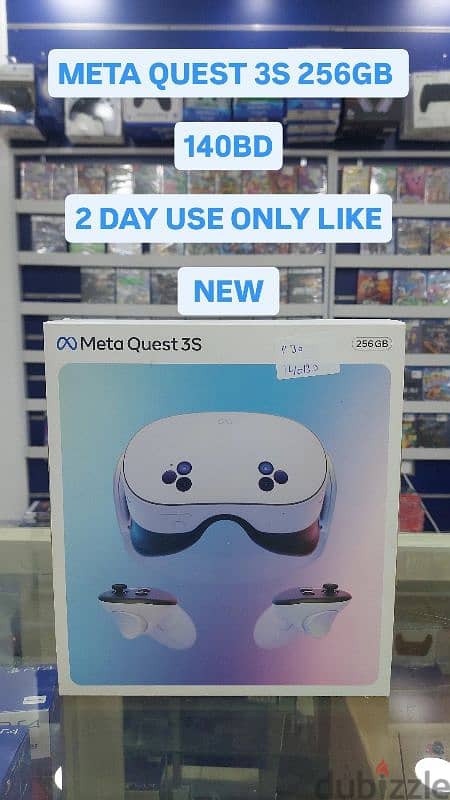 META QUEST 3S 256GB/ 2 DAYS USE ONLY 0