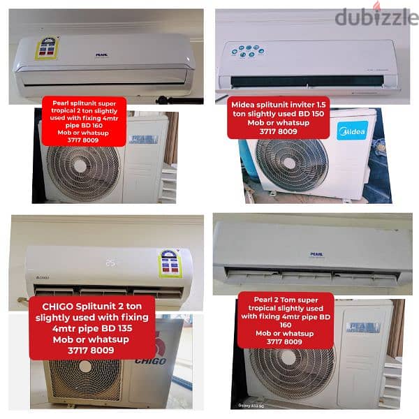 All type splitunit window Ac fridge washing machine cooking range4sale 4