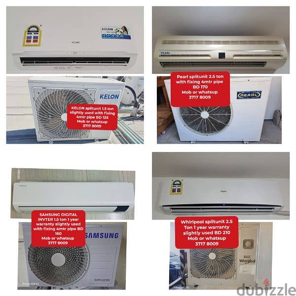 All type splitunit window Ac fridge washing machine cooking range4sale 5