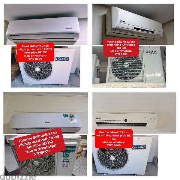 All type splitunit window Ac fridge washing machine cooking range4sale 6