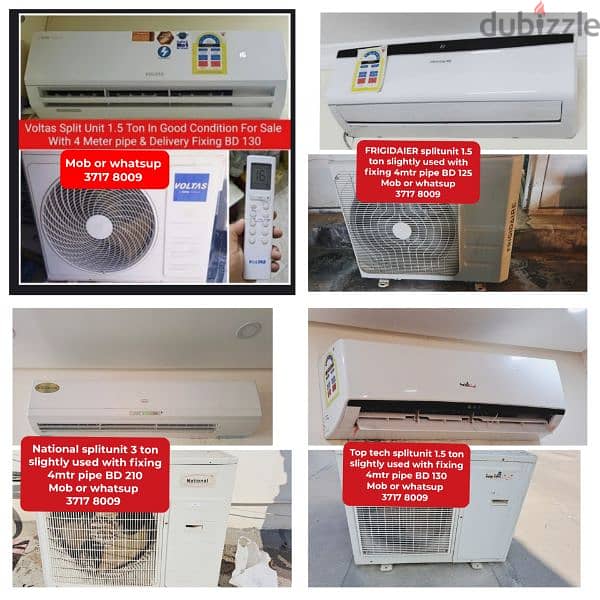 All type splitunit window Ac fridge washing machine cooking range4sale 7