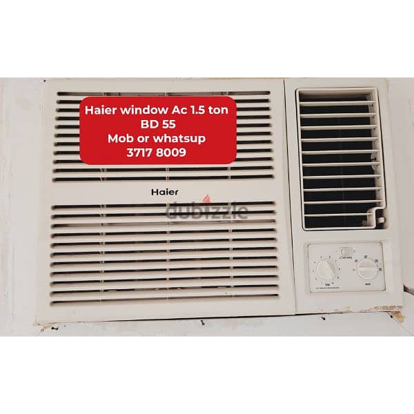 All type splitunit window Ac fridge washing machine cooking range4sale 14