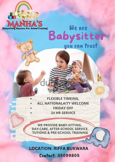 After school Care And Baby Sitting Available  In Riffa, Bukhwara