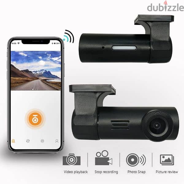 HD 1080P Car Dash Cam WiFi, Night Vision & Continuous Record dashcam 0