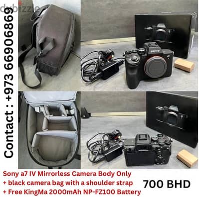 ‏For sale in a good condition: Sony a7 IV Mirrorless Camera Body Only