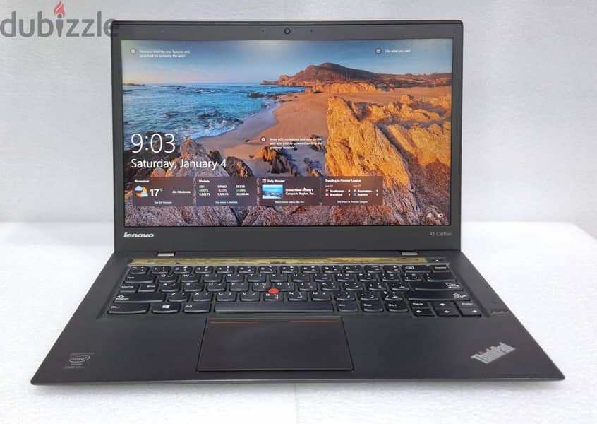 LENOVO X1 Carbon Core i7 Laptop 14" FHD Screen 8GB RAM + M. 2 256GB SSD 0