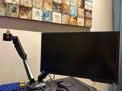 Gaming monitor + Dual monitor arm