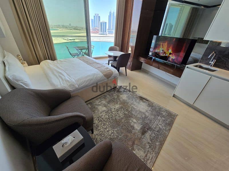 Studio for rent furnished including electricity in Seef  Orchid 2