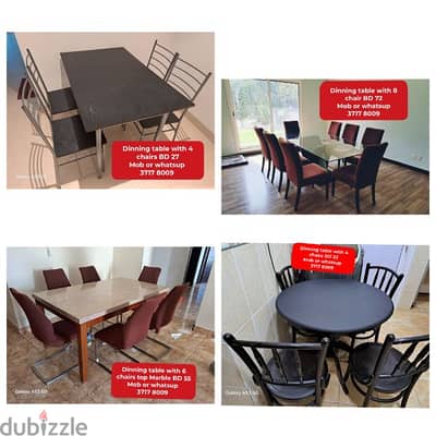 variety of Dinning table and other household items for sale