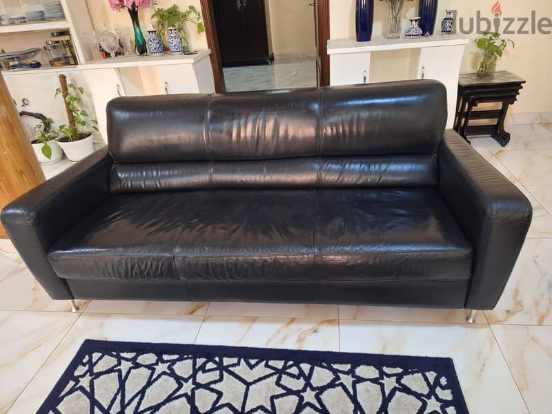 Leather sofas - 3 Seaters (1 No), 2 Seaters ( 2 No's) 3