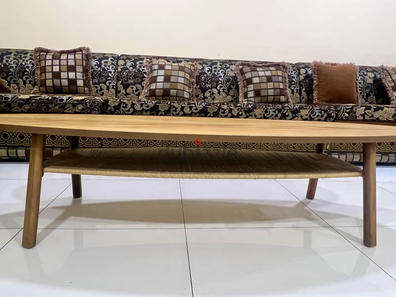 Wooden Sofa Set and Center Table 7