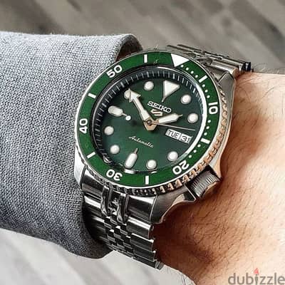 Seiko, Men's Automatic Watch Analog, Green Dial