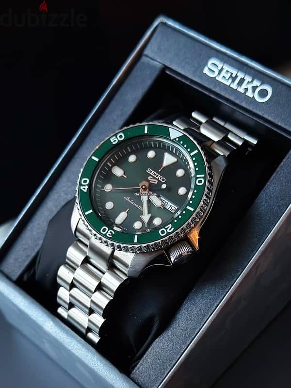 Seiko, Men's Automatic Watch Analog, Green Dial 1