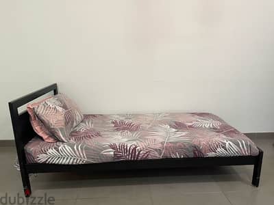 SINGLE BED WITH MATTRESS FOR SALE