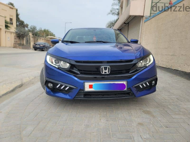 EXCELLENT CONDITION HONDA CIVIC 2018 BLUE LX SPORT CAR FOR SALE 5