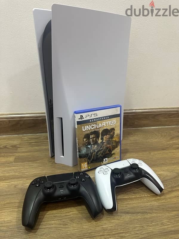 PS5 Disk edition with two controllers 1