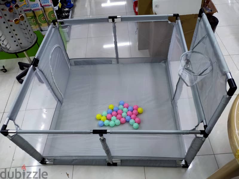 Children Playpen With Happy Basket Ball Game 0